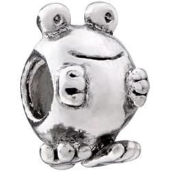 CharmSStory Happy Big Eyes Frog Animal Charms Beads Charms for Bracelets