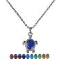 3pcs Temperature Sensing Color Changing Mood Necklace Set Turtle Butterfly Love Heart Shape Pendant Control Emotion Feeling Romantic Stainless Steel Chain Jewelry