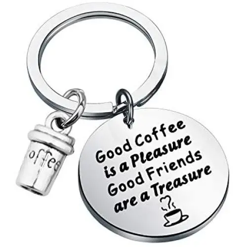 Coffee Lover Keychain Coffee Friends Gifts Barista Gifts Coffee Themed Friendship Jewelry BFF Birthday Gifts Coffee Lover Keychain Coffee Friends Gifts Barista Gifts Coffee Themed Friendship Jewelry BFF Birthday Gifts