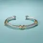UNY Bracelet Designer Brand Inspired Antique Women Jewelry Cross Cable Wire Bangle Christmas Day Gifts (Triple No Stone) UNY Bracelet Designer Brand Inspired Antique Women Jewelry Cross Cable Wire Bangle Christmas Day Gifts (Triple No Stone)