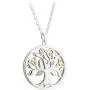 Solvar Silver & 10K Diamond Tree of Life Pendant Necklace Solvar Silver & 10K Diamond Tree of Life Pendant Necklace