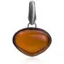 Sterling Silver Red Dark Amber Pendant Chain 18 Inches Sterling Silver Red Dark Amber Pendant Chain 18 Inches