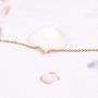 VU100 Stainless Steel Initial Letter Bracelets for Women Girls Girlfriend Wife, Gifts for Valentines Day, Sideways Name Monogram Alphabet Adjustable Chain Jewelry, Silver/Gold/Rose Gold