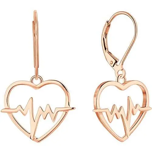 YL Serotonin Necklace 925 Sterling Silver Heartbeat Pendant Infinity Heart Jewelry
