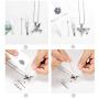 memorial jewelry Birthstone Personalized Hummingbird Cremation Urn Necklace Pendant Ashes Jewelry