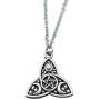 SanLan Triple Moon Goddess Triquetra Pentacle Necklace Pagan Wicca Pendant Necklace