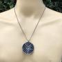 Church of Satan Jewelry The Sigil of Baphomet SAMAEL-LILITH Inverted Pentacle Pentagram Star Satanic Devil LaVeyan Satanism Wicca Witchcraft Pewter Mens Pendant Necklace charm men w Silver ball chain