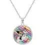 Disney Minnie Mouse Silver Plated Unicorn Dreams Pendant Necklace, 16 + 2'' Extender, Multi, Medium (CF00991SL-BNJ) Disney Minnie Mouse Silver Plated Unicorn Dreams Pendant Necklace, 16 + 2'' Extender, Multi, Medium (CF00991SL-BNJ)