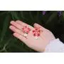 RareLove Valentines Gifts for Girlfriend Big Red Daisy Flower CZ Crystal Dangle Stud Earrings Statement Jewelry For Women Girls Silver Alloy Plated RareLove Valentines Gifts for Girlfriend Big Red Daisy Flower CZ Crystal Dangle Stud Earrings Statement Jewelry For Women Girls Silver Alloy Plated