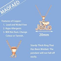 MAOFAED Religious Gift Baptism Gift I Love Jesus Chrtistian Jewelry Jesus Pendant Necklace Gift for Women