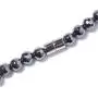 Shop LC Stainless Steel Black Hematite Beads Drop Dangle Earrings Matinee Necklace Fashion Prom Jewelry Sets for Women 20''