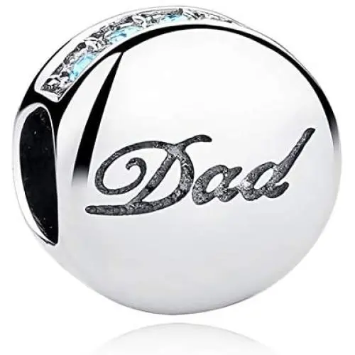 Eternalll Love Life Dad Mom Sister Bead Charms Authentic 925 Sterling Silver Jewellery Crystal Beads Love Family Best Birthday for European Charms Bracelet (DAD) Eternalll Love Life Dad Mom Sister Bead Charms Authentic 925 Sterling Silver Jewellery Crystal Beads Love Family Best Birthday for European Charms Bracelet (DAD)