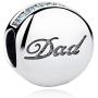 Eternalll Love Life Dad Mom Sister Bead Charms Authentic 925 Sterling Silver Jewellery Crystal Beads Love Family Best Birthday for European Charms Bracelet (DAD)