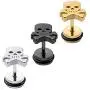 Stainless Steel Pirate Skull Stud Earrings Women Men Punk Body Piercing Earrings Stainless Steel Pirate Skull Stud Earrings Women Men Punk Body Piercing Earrings