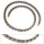Accents Kingdom Mens Two Tone Titanium Magnetic Power Golf Necklace T4 Accents Kingdom Mens Two Tone Titanium Magnetic Power Golf Necklace T4