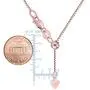 14k Rose Gold Adjustable Box Chain Necklace, 0.7mm, 22''
