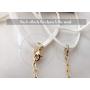 mask chain holder plated 14K rose gold paperclip jewelry face mask chain necklace lanyard for women & girls (2 pcs )