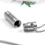 Molike Mom Dad Stainless Steel Urn Necklaces for Women Men Cremation Pendant Necklace for Memorial Ashes Molike Mom Dad Stainless Steel Urn Necklaces for Women Men Cremation Pendant Necklace for Memorial Ashes