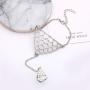 Yalice Gothic Finger Bracelet Ring Vintage Hand Chains Punk Slave Finger Chain Jewelry for Women and Girls (Silver)