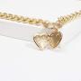 Simple Hollow Love Hearts Layered Link Necklaces Hiphop Punk Style Cuban Chunky Chain Locket Collar Chic Lolita Choker Collette for Women Girls Wedding Dress Jewelry
