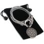 YANGFJcor Viking Rune Son of SunSloar Kolovrat Amulet Pendants Necklace,Scandinavian Round Circle Alloy Necklace Men Jewelry Gifts