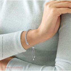Parade of Jewels Sterling Silver Byzantine Adjustable''Bolo'' Bracelet