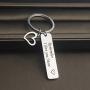TOGON Remember I Love You Mom Dad Keychain Stainless Steel Jewelry Gifts for Mom Dad