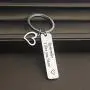 TOGON Remember I Love You Mom Dad Keychain Stainless Steel Jewelry Gifts for Mom Dad TOGON Remember I Love You Mom Dad Keychain Stainless Steel Jewelry Gifts for Mom Dad