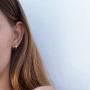 MYEARS Hoop Earrings Gold Half Open 14K Gold Filled Tiny Boho Beach Simple Delicate Handmade Hypoallergenic Jewelry Gift