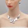 Vintage Statement Jewelry Set Bohemian Bib Necklace Earrings Prom Party Wedding Costume Accessories for Women Gifts
