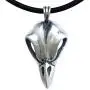 Crow Raven Skull Gothic Magic Spirit Bellatrix Lestrange Vintage Halloween Jewelry Wiccan Wicca Pagan Magic Wizard Mens Pendant Necklace Protection Amulet Wealth Money Charm Safe Travel Talisman
