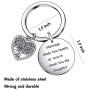 De&ai Daughter in Laws Wedding Day Birthday, Marriage Made You My Family Love Made You My Daughter Keychain