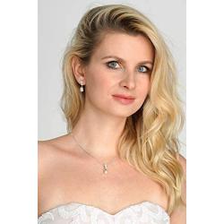 Mariell Light Ivory Pearl Drop Vintage Bridal & Wedding Jewelry Set, Great for Everyday Wear and Gifts