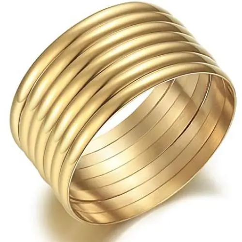 Castillna 14K Gold Plated Gold Bangle Bracelets for Women Christmas Birthday Gifts, Set of 7 Pieces Castillna 14K Gold Plated Gold Bangle Bracelets for Women Christmas Birthday Gifts, Set of 7 Pieces