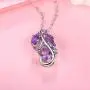 ATTA GEMS Purple Amethyst Pendant Necklace for Women 925 Sterling Silver Natural Gemstone Jewelry Gifts for Wife Mom Girlfriend ATTA GEMS Purple Amethyst Pendant Necklace for Women 925 Sterling Silver Natural Gemstone Jewelry Gifts for Wife Mom Girlfriend