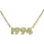 Birth Year Number Necklace Crystal Pendant Necklaces Birthday Gift Anniversary Date Jewelry for Women Girls