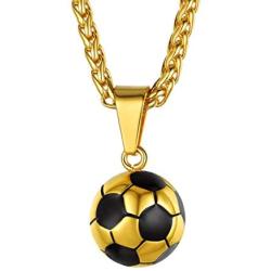 GOLDCHIC JEWELRY Number Necklace, Customized Unisex Boys Mens Stainless Steel Baseball Cross Necklace/Soccer/Football/Basketball Necklace with Chain 22”+2'' Extender,Sports Fan Gift