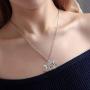RUIZHEN Vintage Pagan Triple Moon Goddess Pentacle Pentagram Metal Amulet Wheat Chain Bracelet Necklace Jewelry Set for Women Men