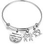 AKTAP Adoption Gifts Stepdaughter Bracelet Adoption is Another Word of Love Adoption Symbol Jewelry