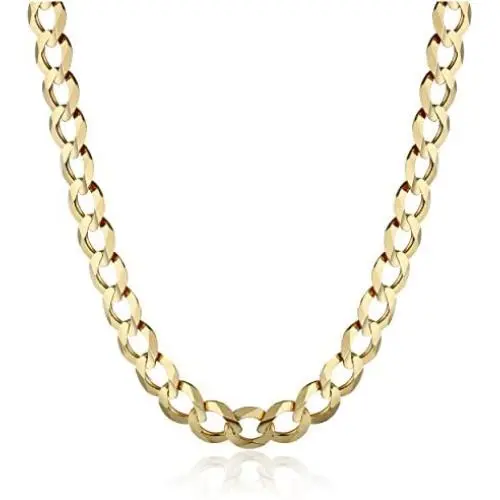 Mens 14k Gold 5.7mm Cuban Chain Necklace