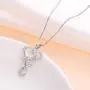 S925 Sterling Silver Word Calligraphy Jewelry Faith Inspirational Message Charm Love Heart Pendant Necklace For Women Girls Men Boys,18 inches