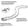 WESTMIAJW Natual Beads Beaded Choker Surfer Necklace Chains for Men,Healing Crystal Gemstone Jewelry 50/60/70cm
