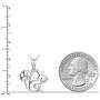 925 Sterling Silver Open Squirrel Pendent Necklace, 18''