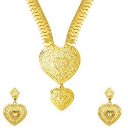 Bodha Traditional Indian 22K Gold Plated Hi Micron Long Rani Har Jewelry Set for Women (SJ_2650)