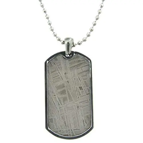 Starborn Muonionalusta Meteorite Pendant with Stainless Steel Chain Starborn Muonionalusta Meteorite Pendant with Stainless Steel Chain