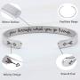 HiStock Cuff Bracelet for Women,Friendship Gifts for Women Inspirational Bracelets,Inspirational Cuff Bracelets for Women Inside Engraved,Men,Girls