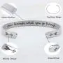 HiStock Cuff Bracelet for Women,Friendship Gifts for Women Inspirational Bracelets,Inspirational Cuff Bracelets for Women Inside Engraved,Men,Girls