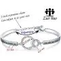 Zuo Bao Christian Gift Religious Jewelry Psalm 46:5 God is Within Her She Will Not Fall Bracelet Bible Verse Bracelet Gift for Godmother