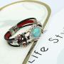Leather Bracelets for Women Multilayer Bracelets for Women with Genuine Leather Layered Bracelets Boho/Bohemia Style Jewelry for Men and Woman