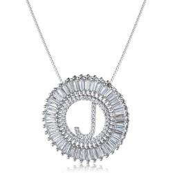 COTTVOTT A-Z Alphabet Pendant Necklaces Charms Women Initial Letter Chain Necklace 4 Colors